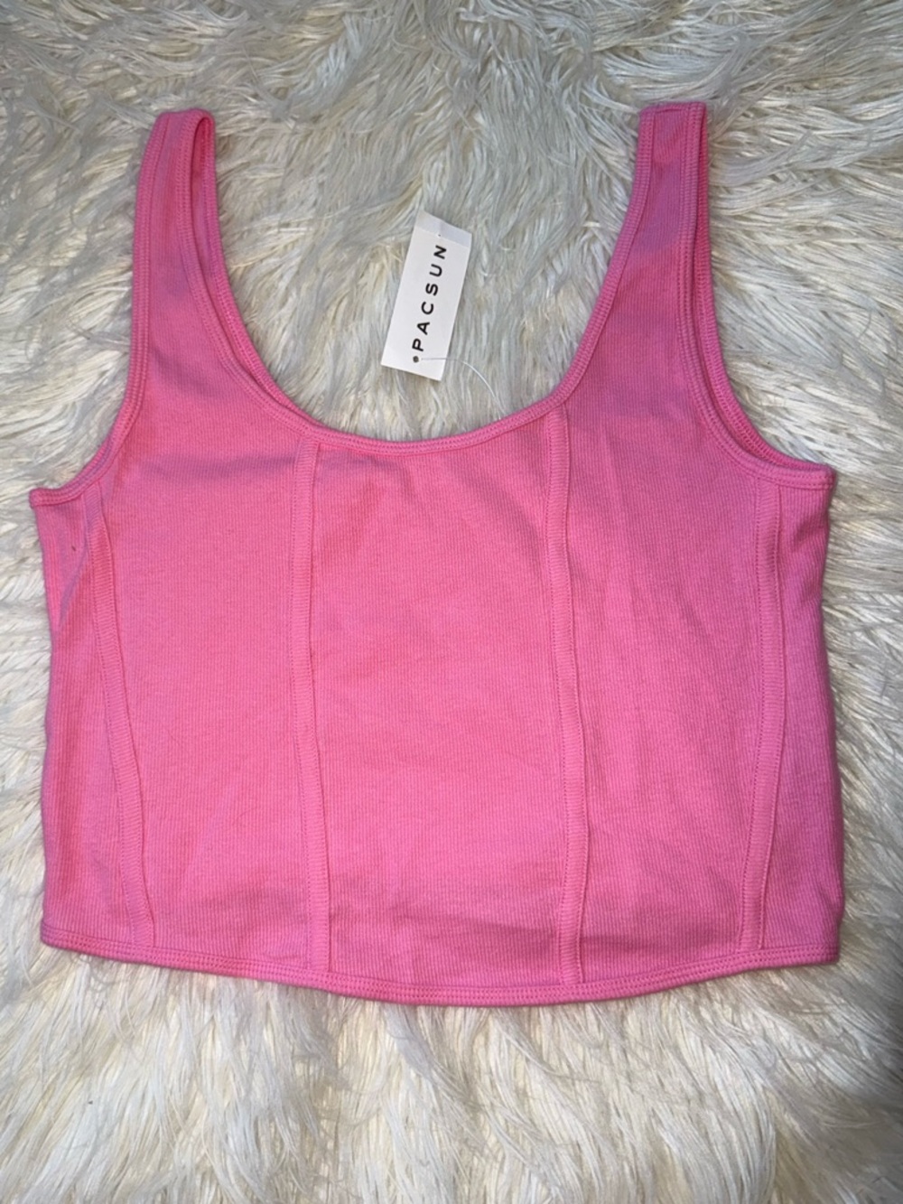 NWT Large PacSun pink crop top.